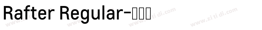 Rafter Regular字体转换